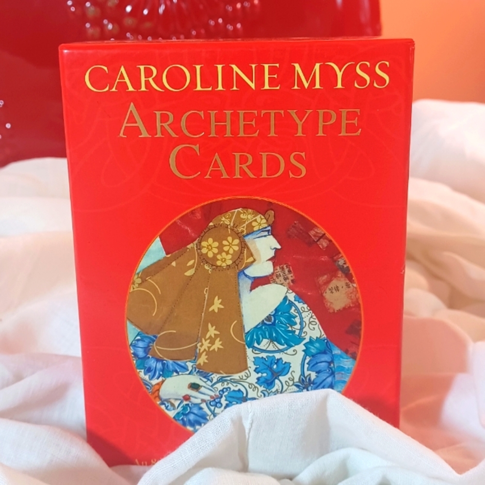 Box set of Caroline Myss Archetype Cards. 74 card set with illustrated book.